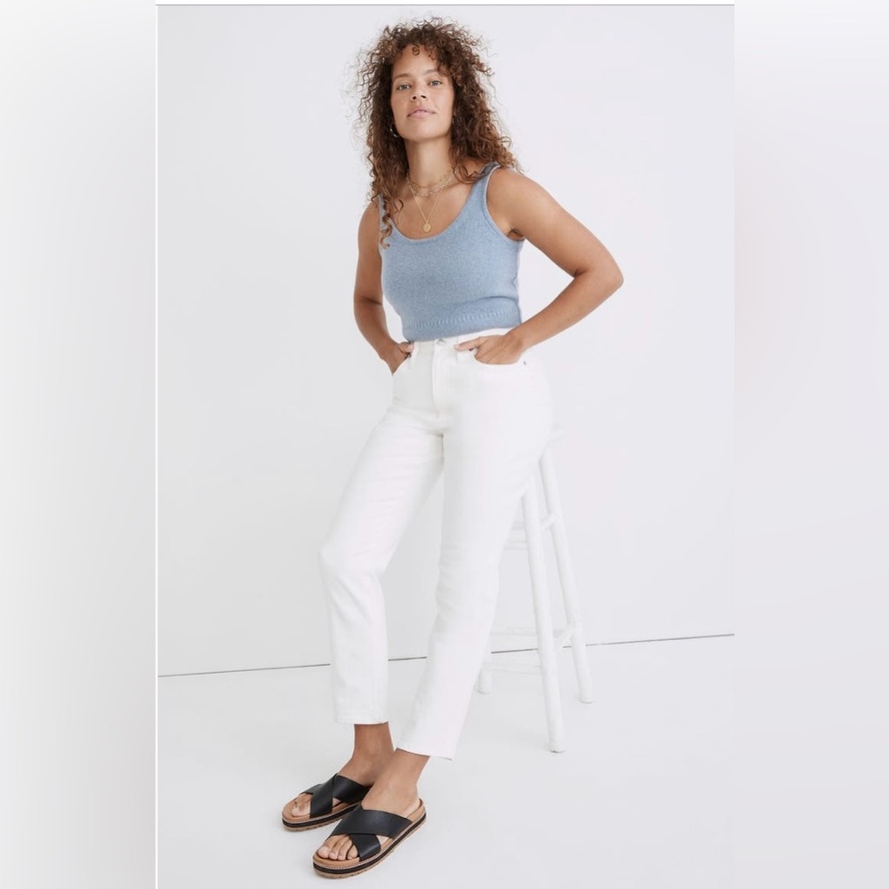 Madewell Curvy Perfect Vintage Jeans in White, Size 27 - Picture 5 of 12